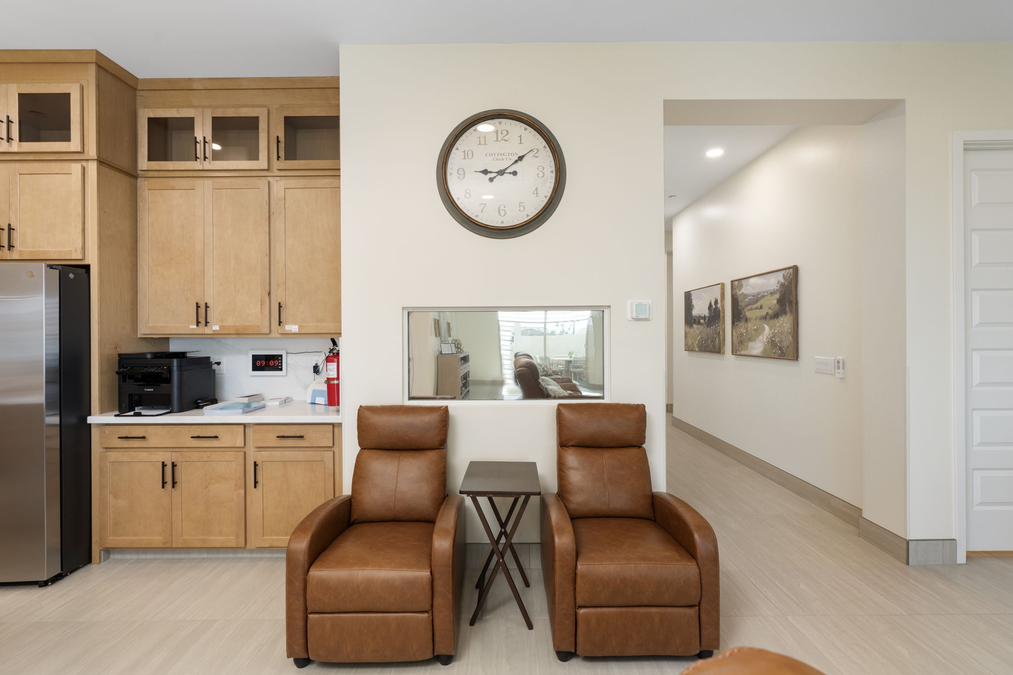 Recliner Lounge & Media Wall