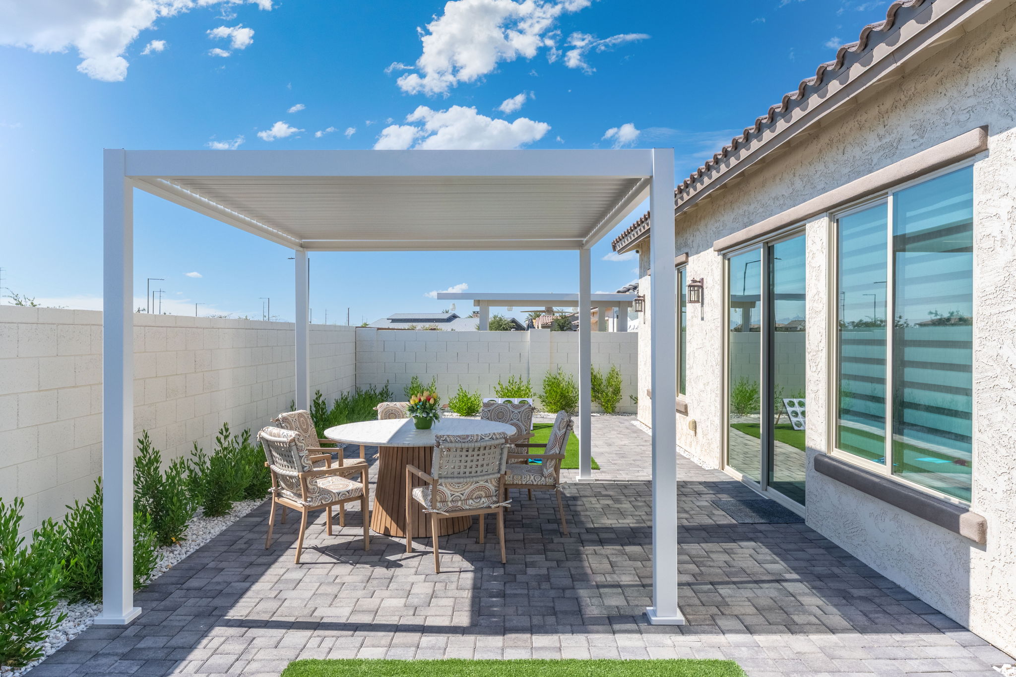 Pergola-Covered Patio