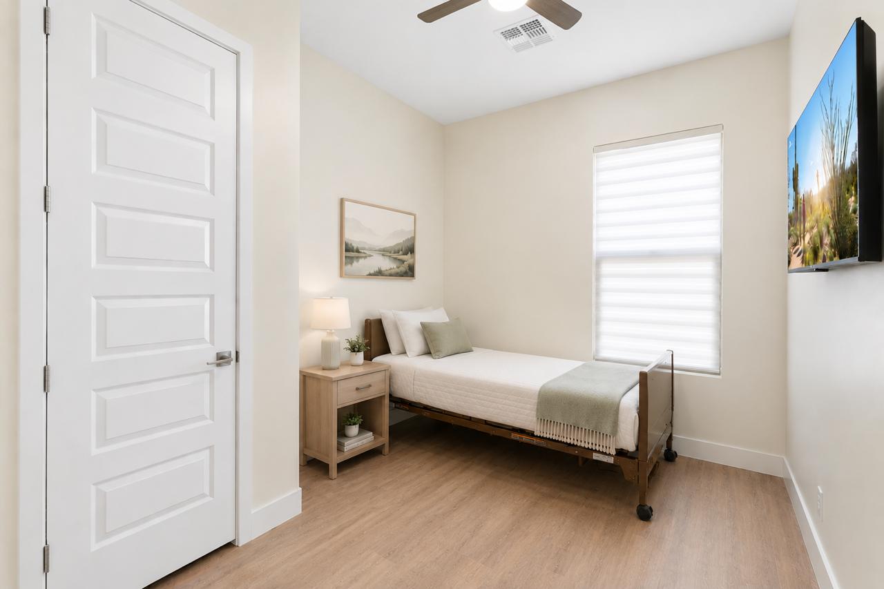 Private Bedroom with Nightstand